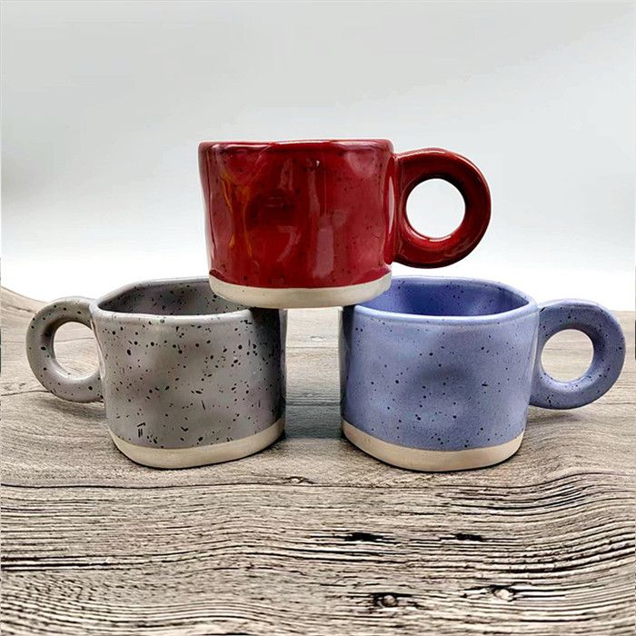 Korean Style Fatty Mug Design Splash Ink Ceramic Cup Spot Mugs