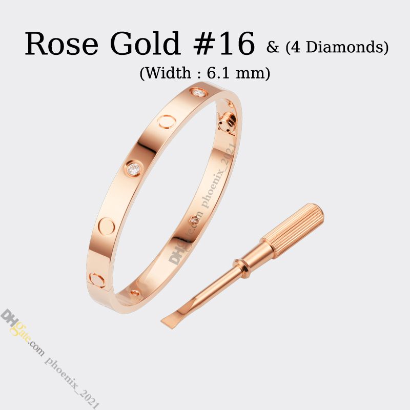 Różowe złoto # 16 (4 diamenty)