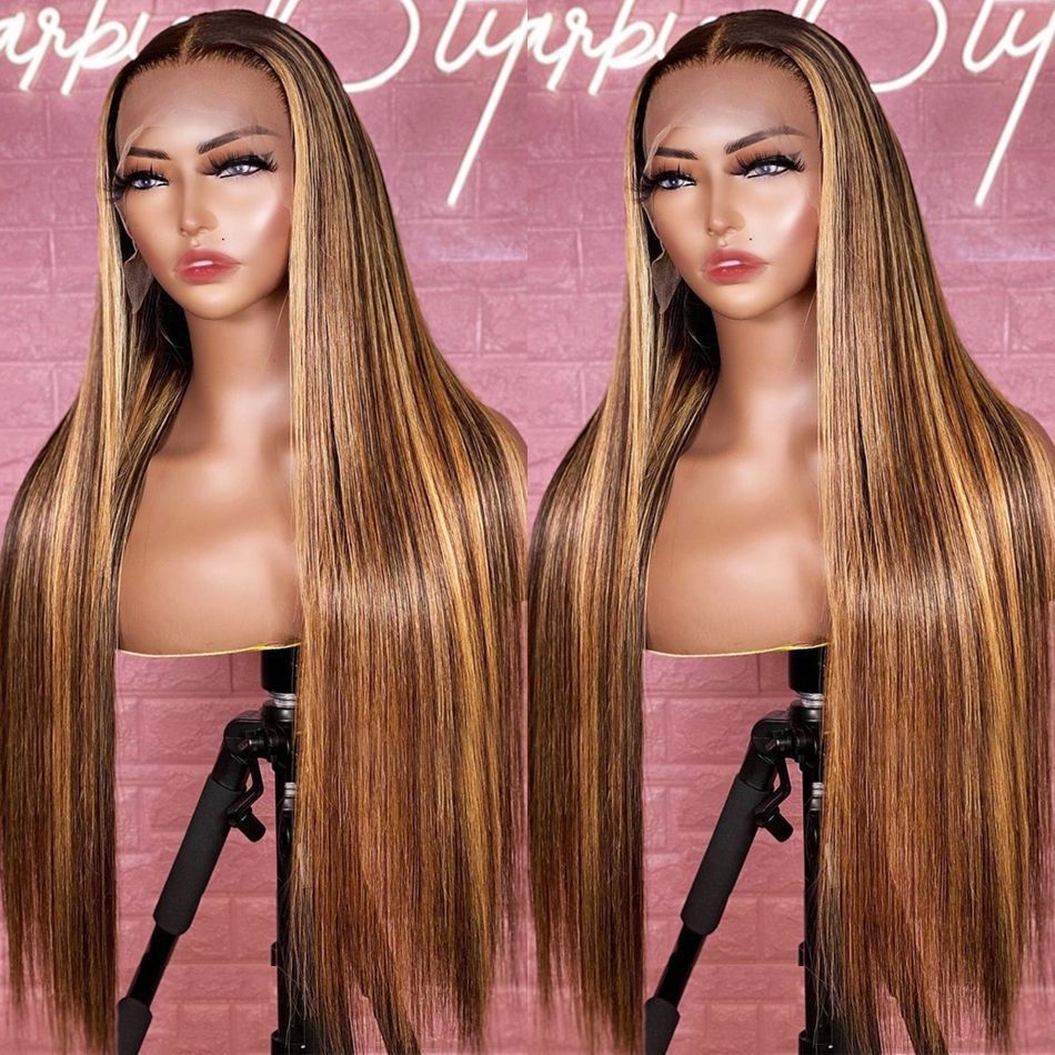 Dark Root Blonde Kinky Curly Lace Front Wig detail view 5