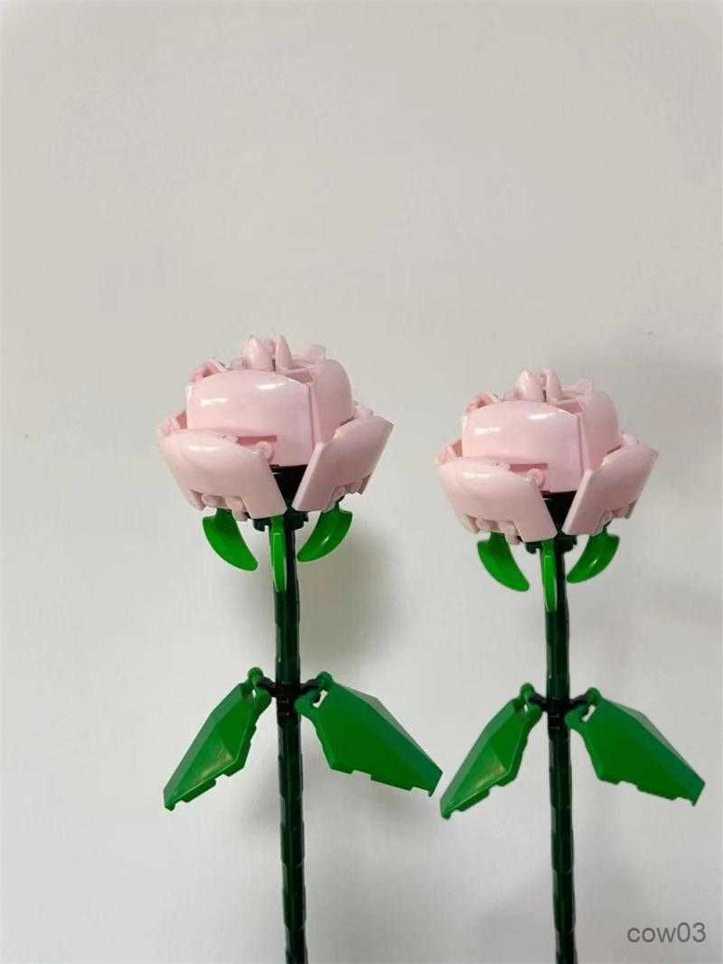 2 st rosa ros ingen låda