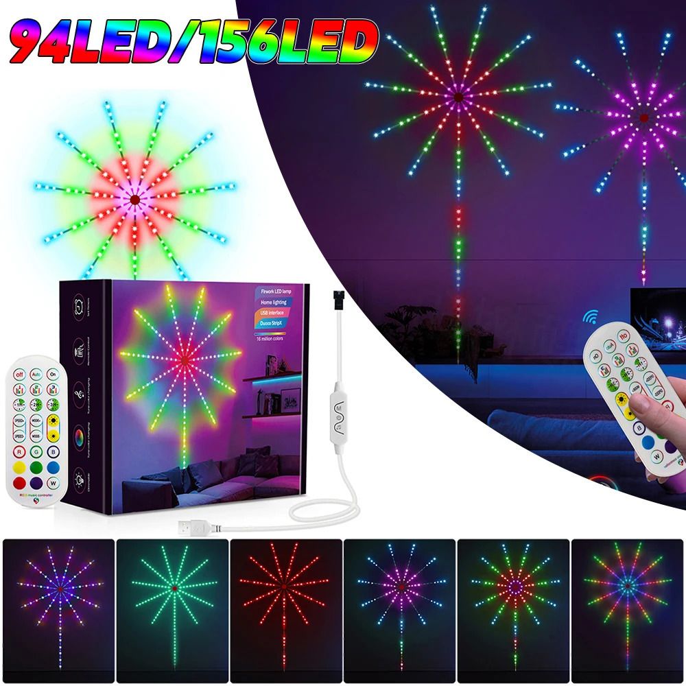 Cheap BT Connected Firework LEDs Strips Light Supproted App Control/  Controller/ 16Millions Colors