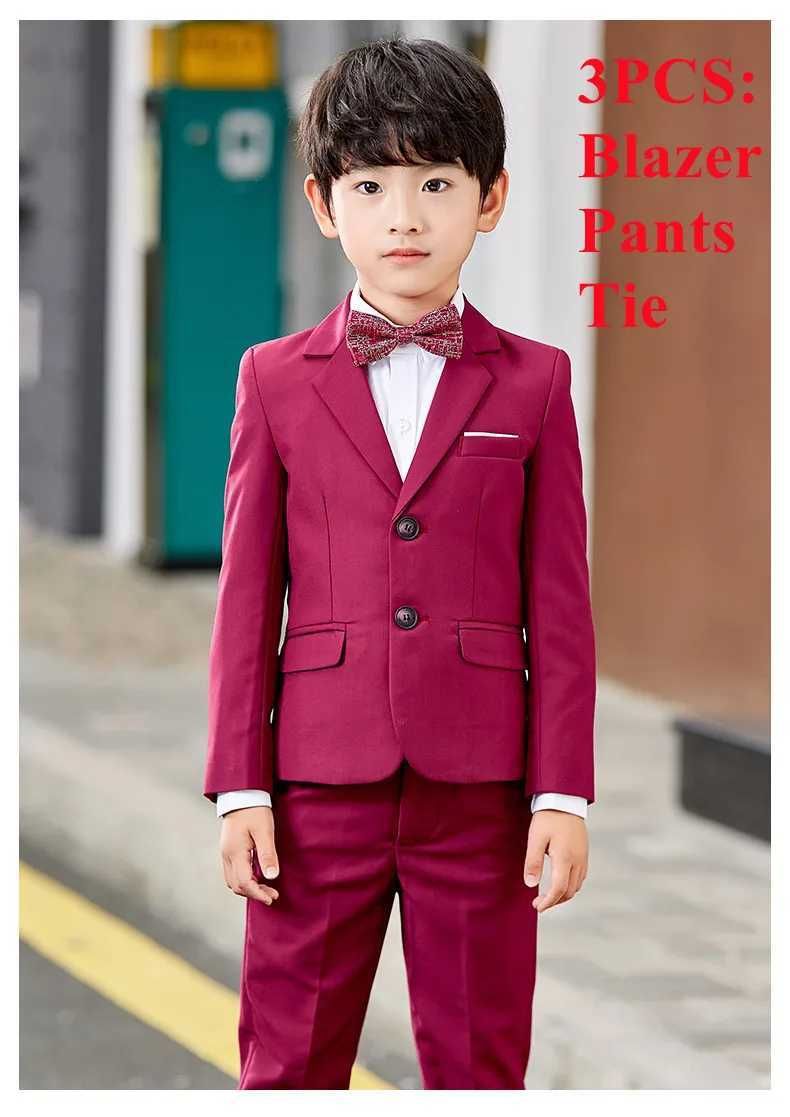 3pcs coat pants tie