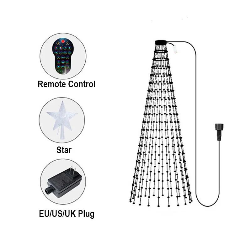 1,8 meter 400leds-EU-plug