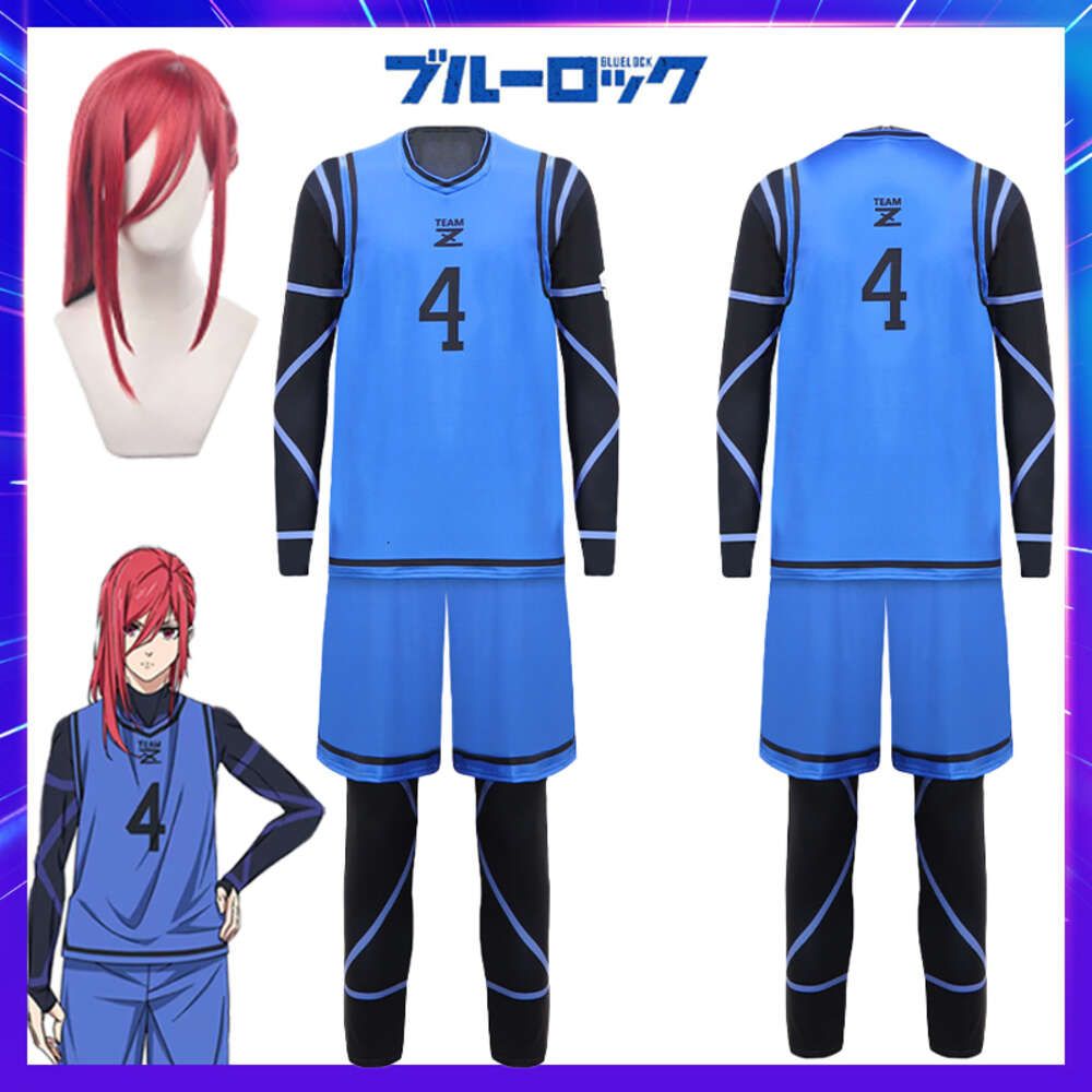 Anime Blue Lock Bachira Cosplay Traje Bachira Meguru Estilo Chinês Uniforme  Roupas Perucas Comic Show Trajes