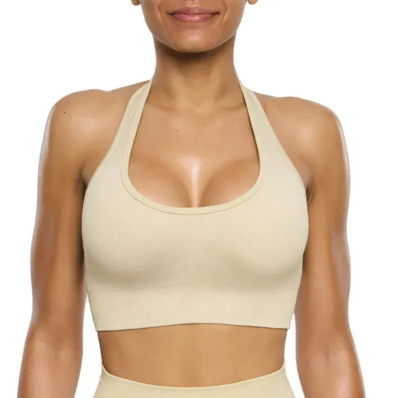 Khaki Halter Bra