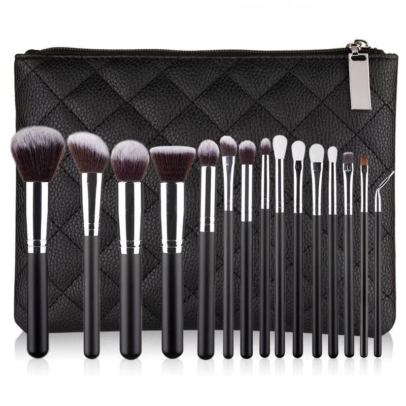 15pcs noir avec sac