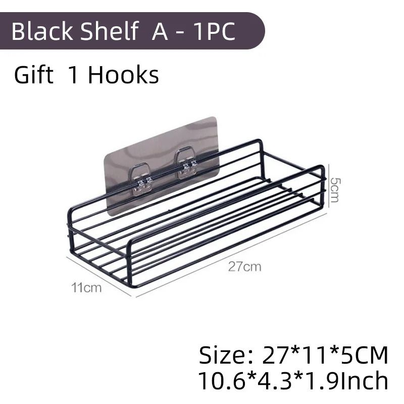 Rechthoek zwart 1pc