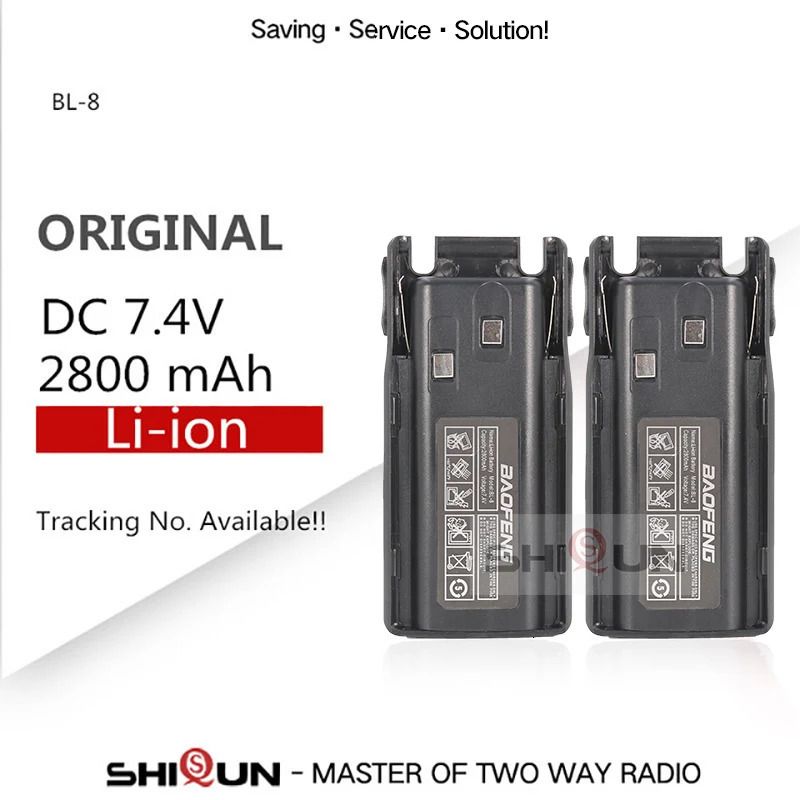 2 stks 2800mAh