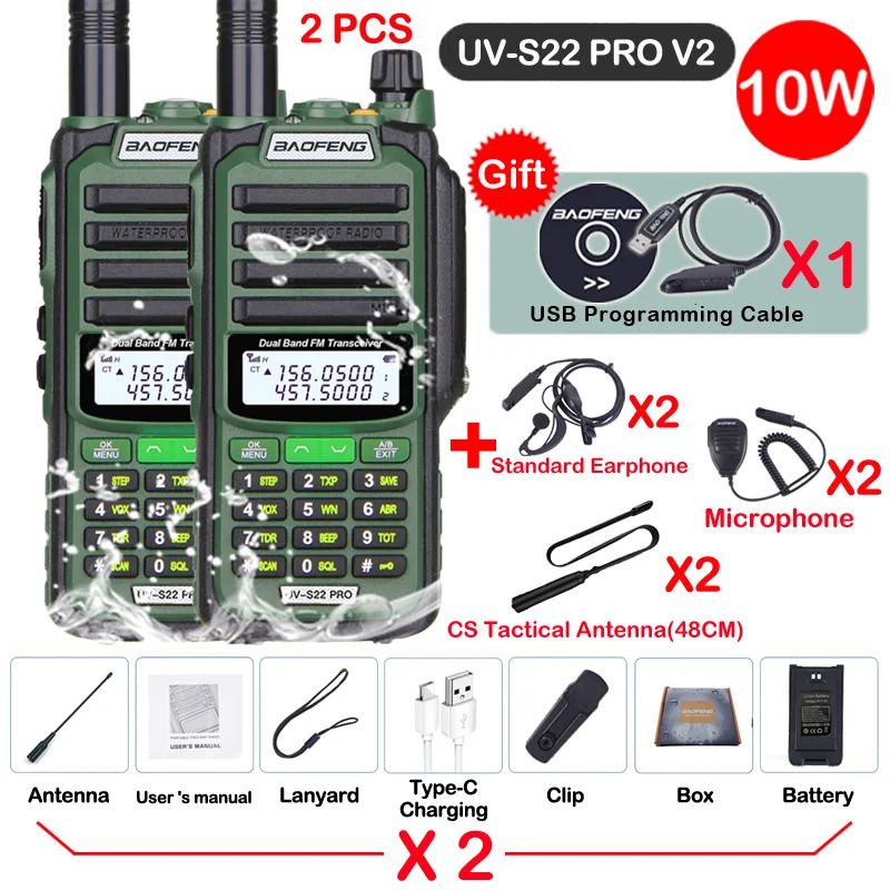 S22-pro Groene V2-5-USB-stekker