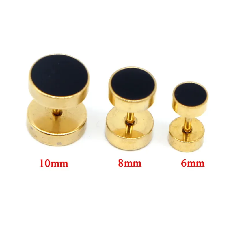 Ouro de 6 mm com preto