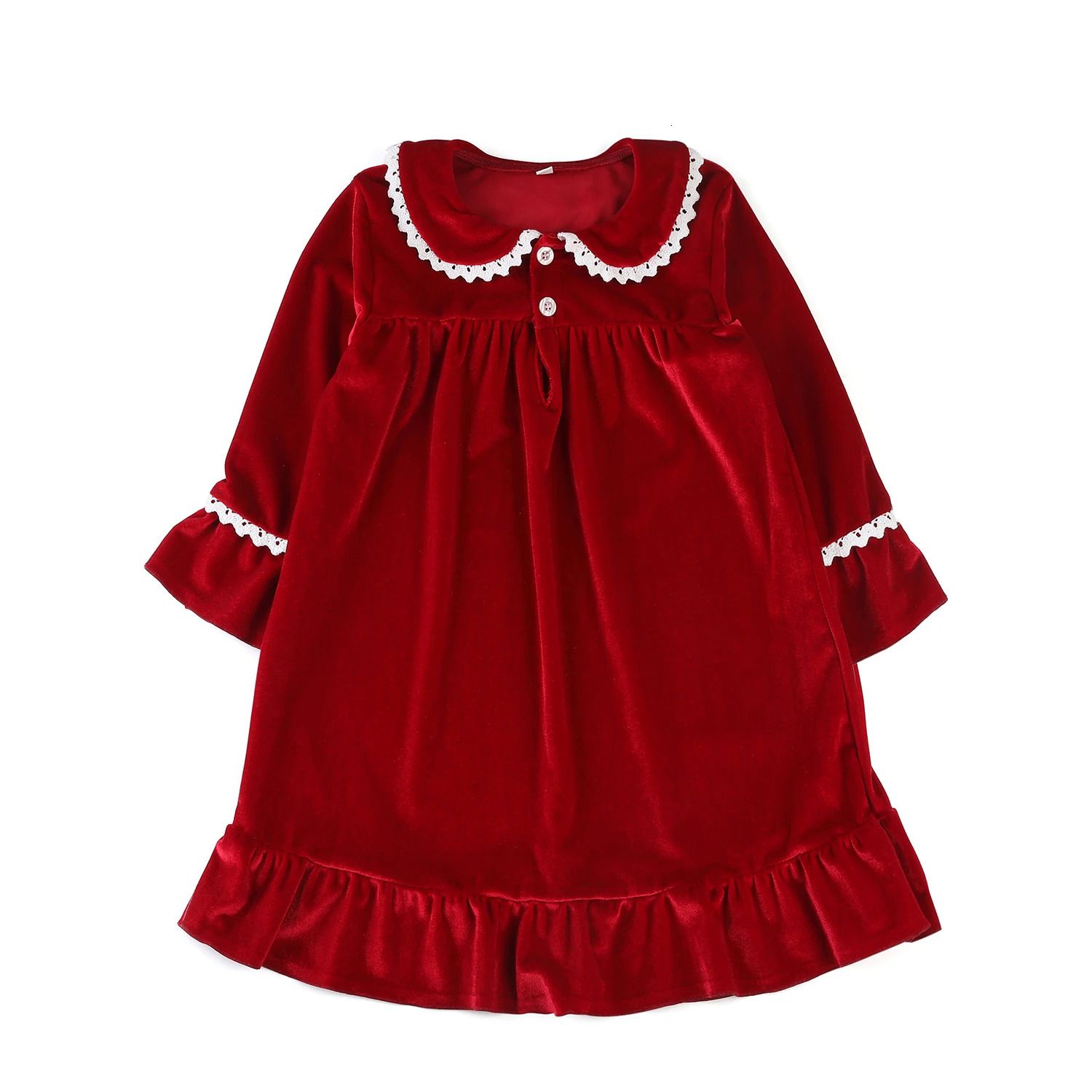 ベルベットの赤いドレス