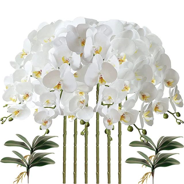 6pcs blanc 4 feuilles