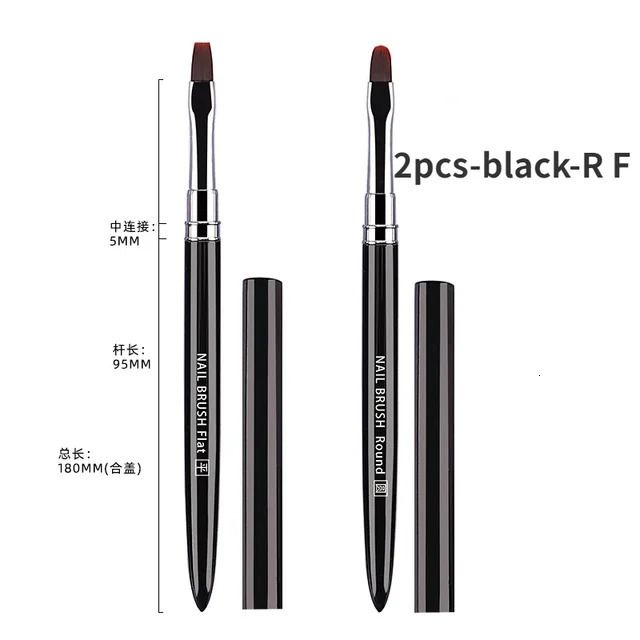 2pcs-Black-R F