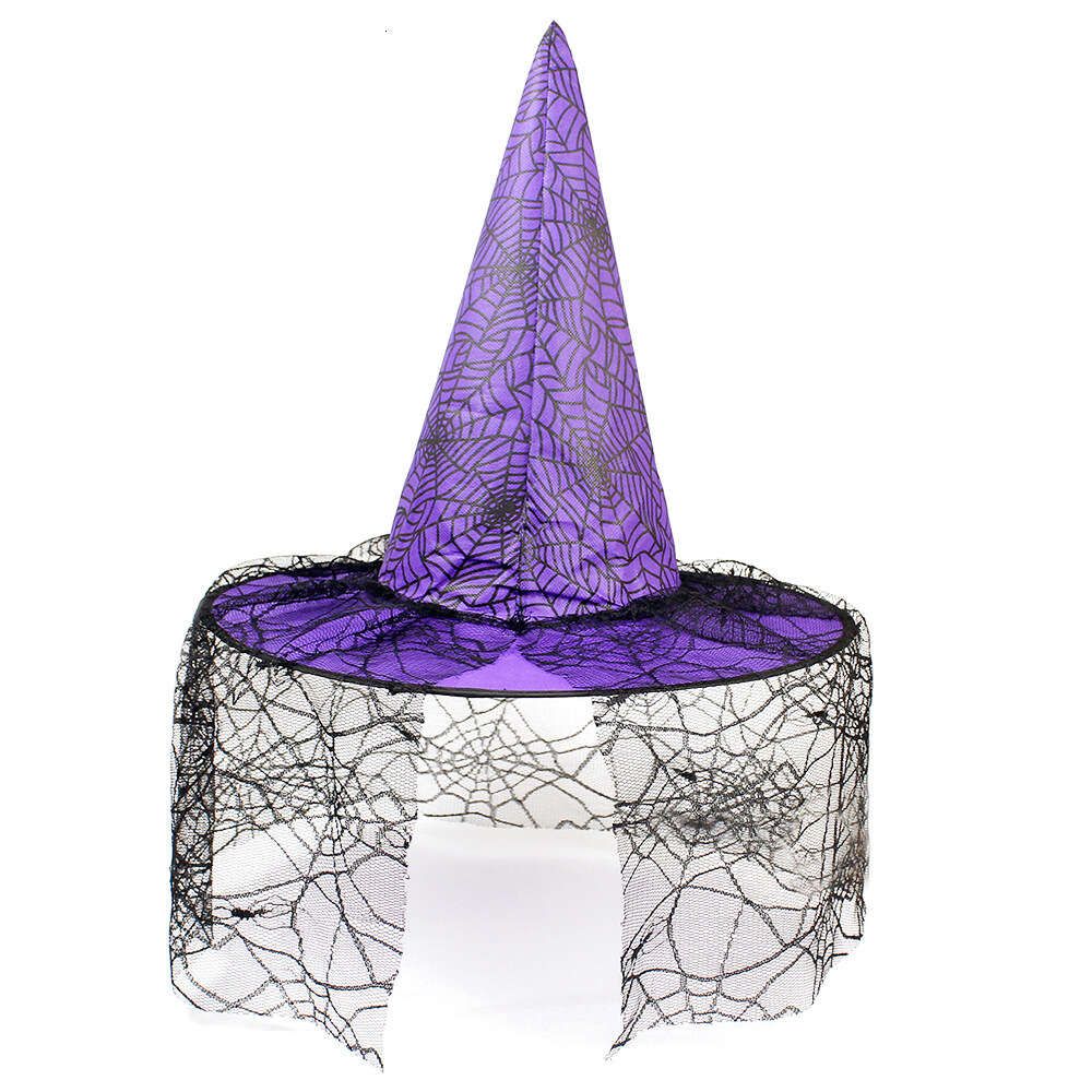 non woven mesh hat - purple