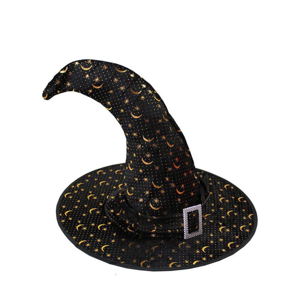 star moon corner hat - gold