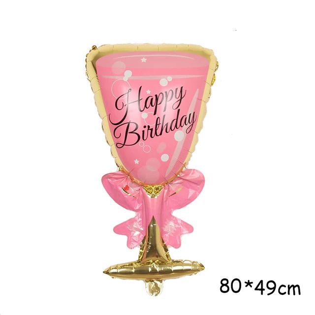 Pink Wine Glass