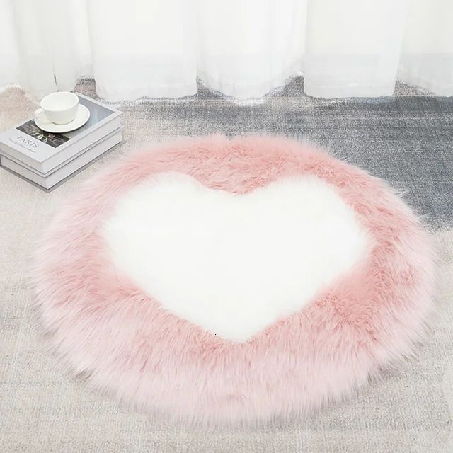 Coração-rosa Branco-50x50cm