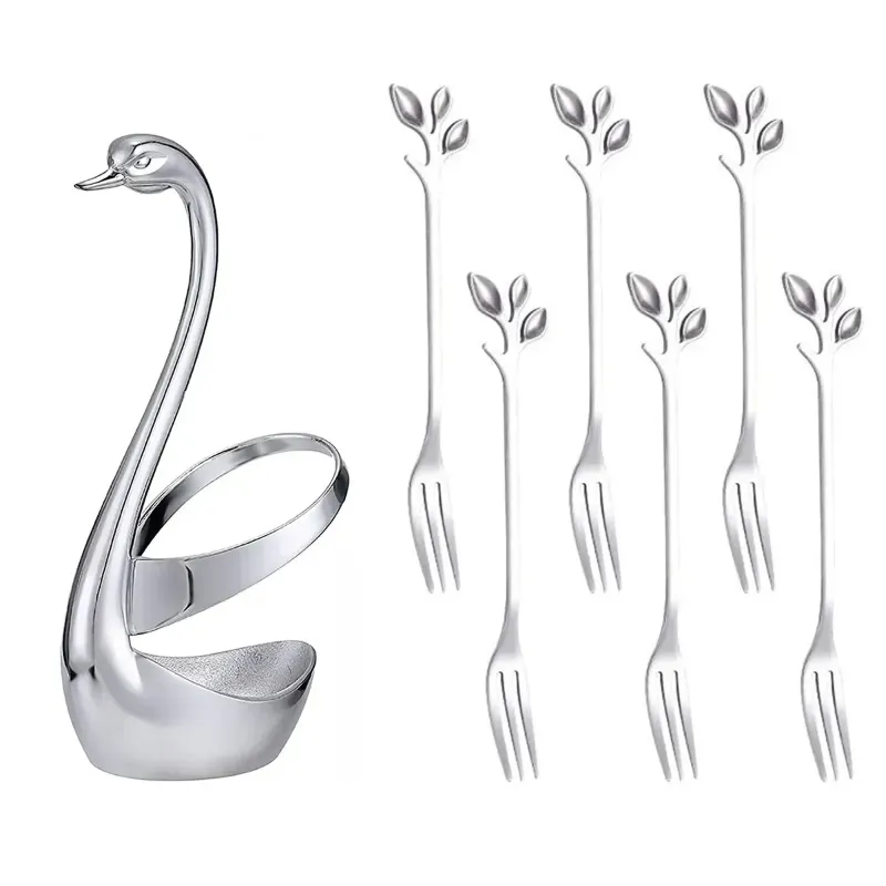 Sliver Swan 6 Forks