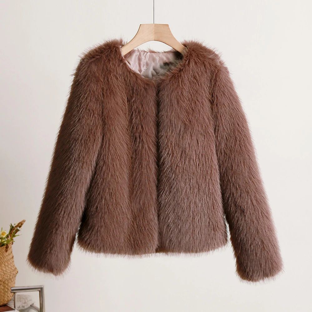 chocolate fur coat