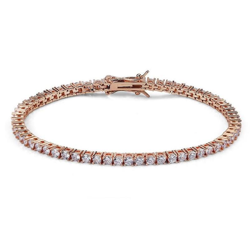 3Mm Rose Gold 7 Inch