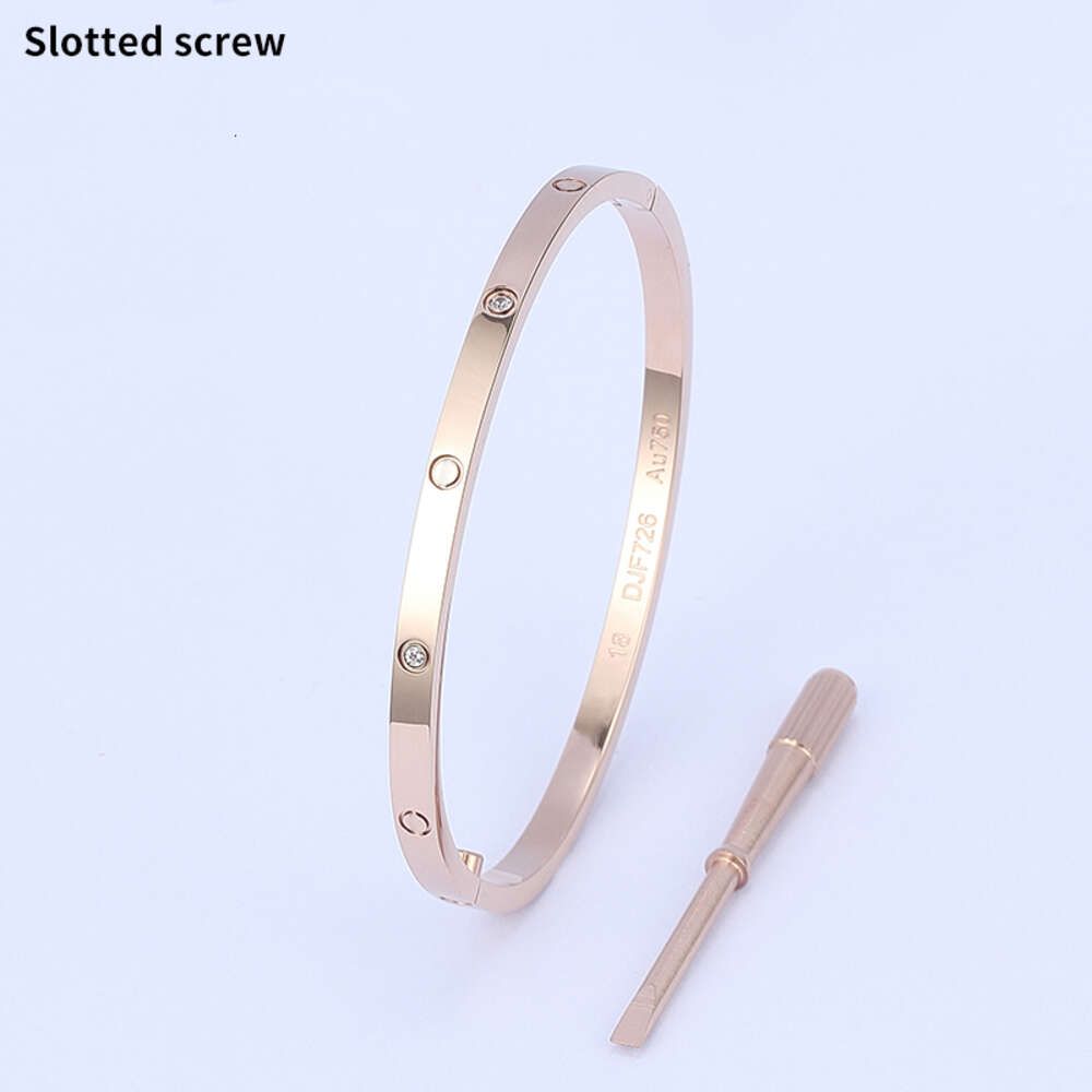 Rose Gold, med 4 stenar-19cm