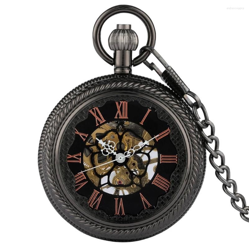 black pocket watch