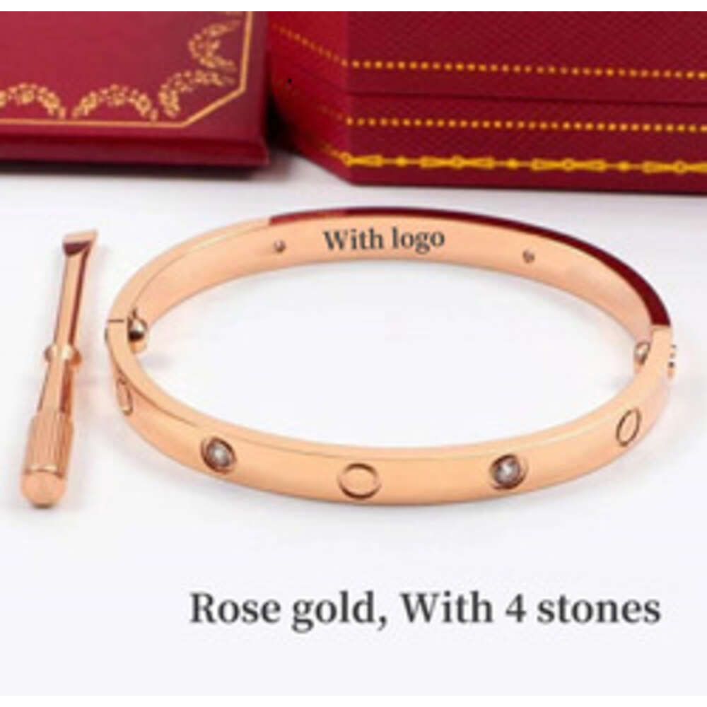 Różowe złoto-z kamieniami-19cm