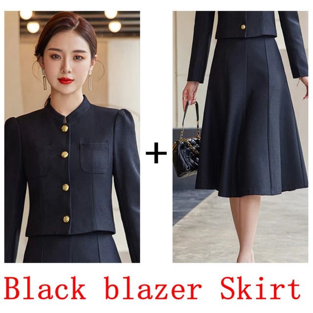 black blazer skirt