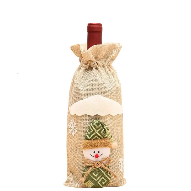 Bonhomme de neige beige34x14cm