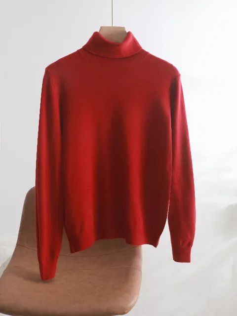 high neck red