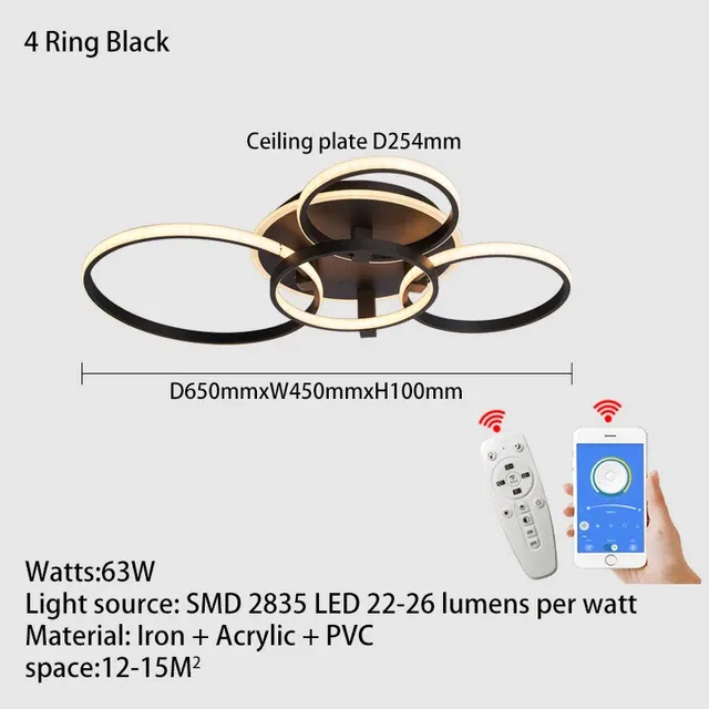 rc Dimmable 5 Rings Blackを備えたアプリ