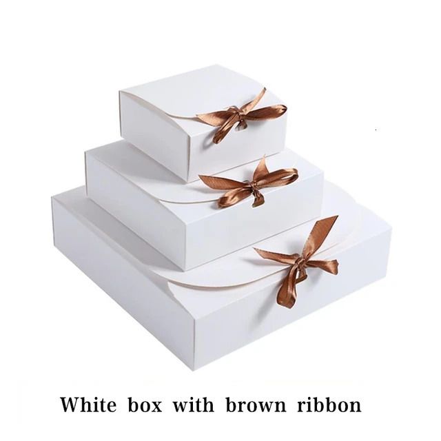 with Brown Ribbon-31x25x8cm-10pcs