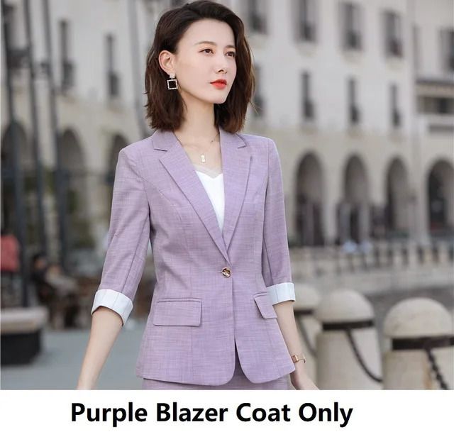 manteau de blazer violet