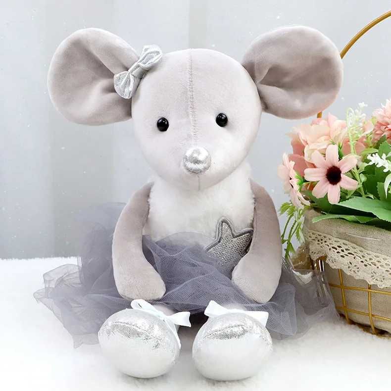 Кукла Ballet Mouse серая-40см