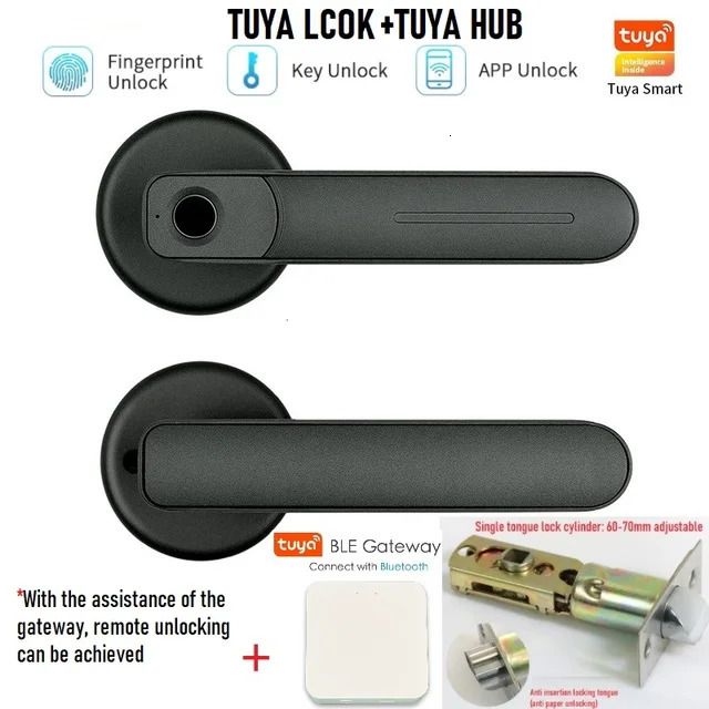 Tuya Lock B Hub-60-70mm justerbar