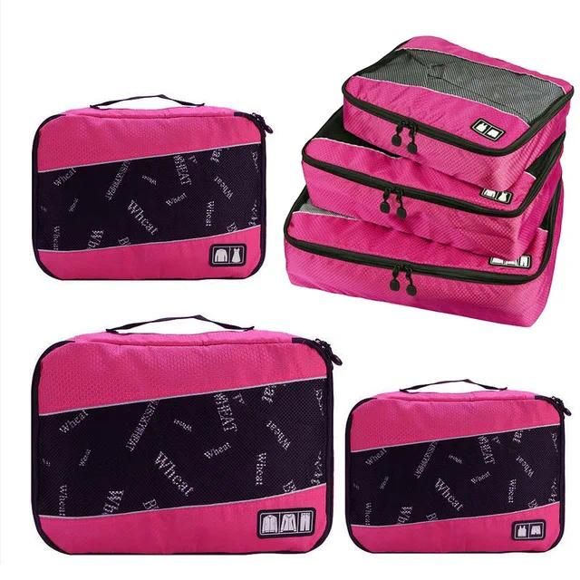 Set 4 pezzi rosa acceso