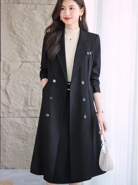 black skirt suit