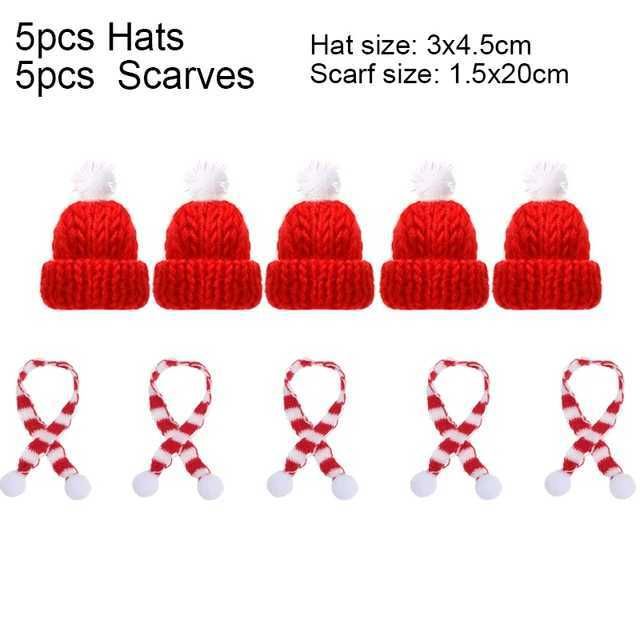 red hats scarves