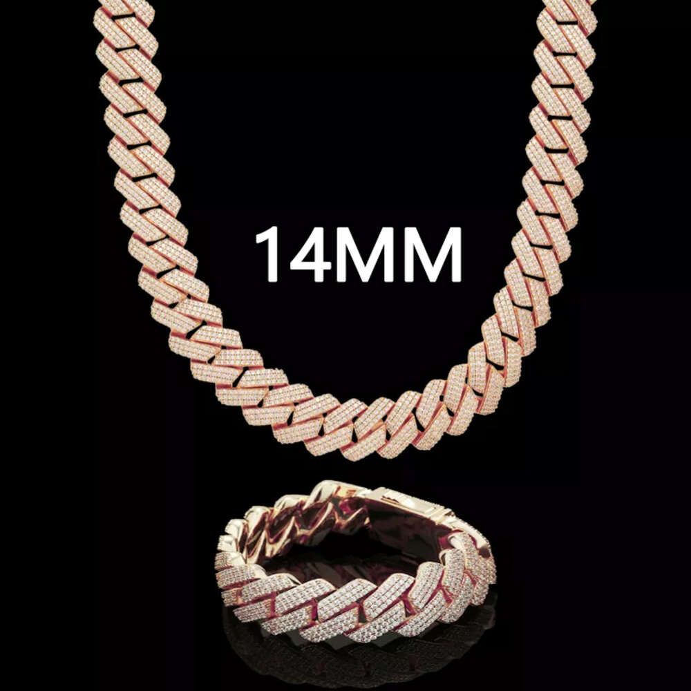 14 mm roségouden armband (6-9 inch)