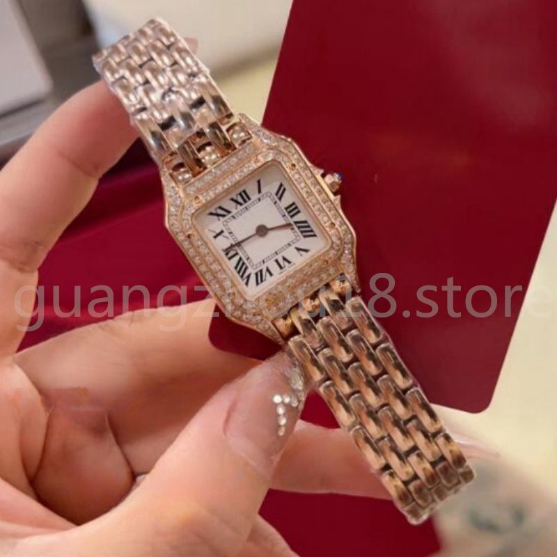 #14 27x37mm-Rose Gold Strap with Diamond