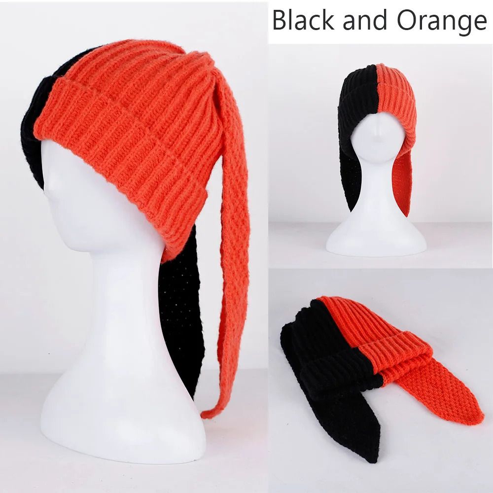 orange och svart