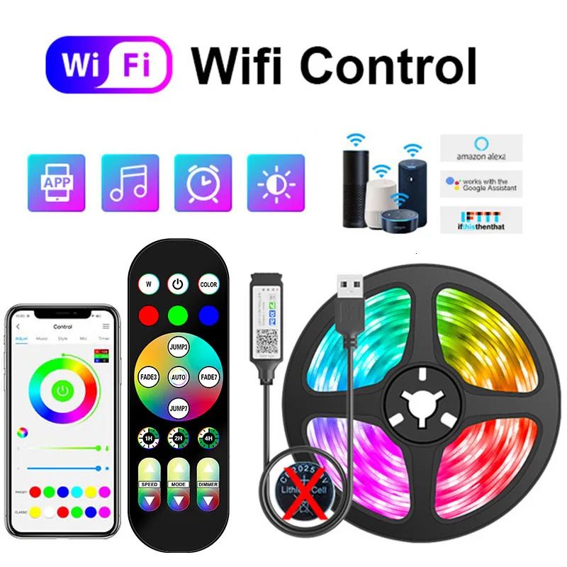 Wifi Control-0.5m-30 Led con Power Su