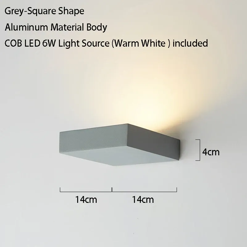 Square White (2700-3500K) Square Grey