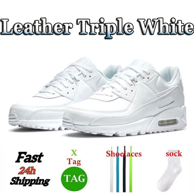 #4 Leather Triple White 36-45