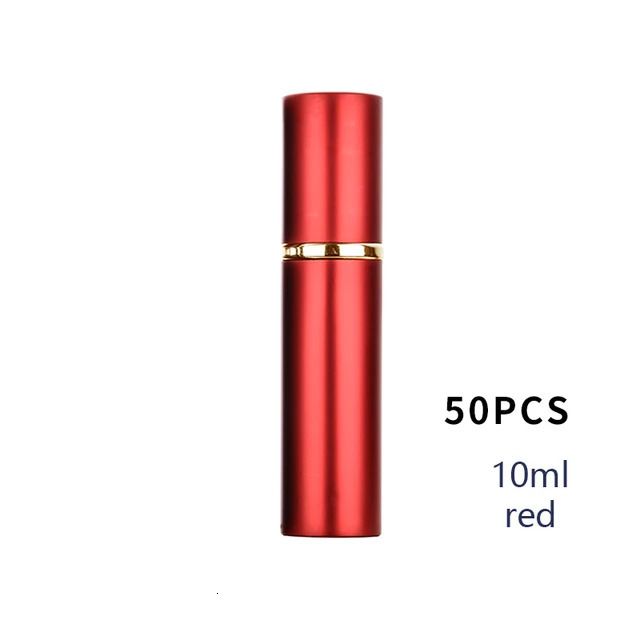 50pcs Red-Metal-10 ml