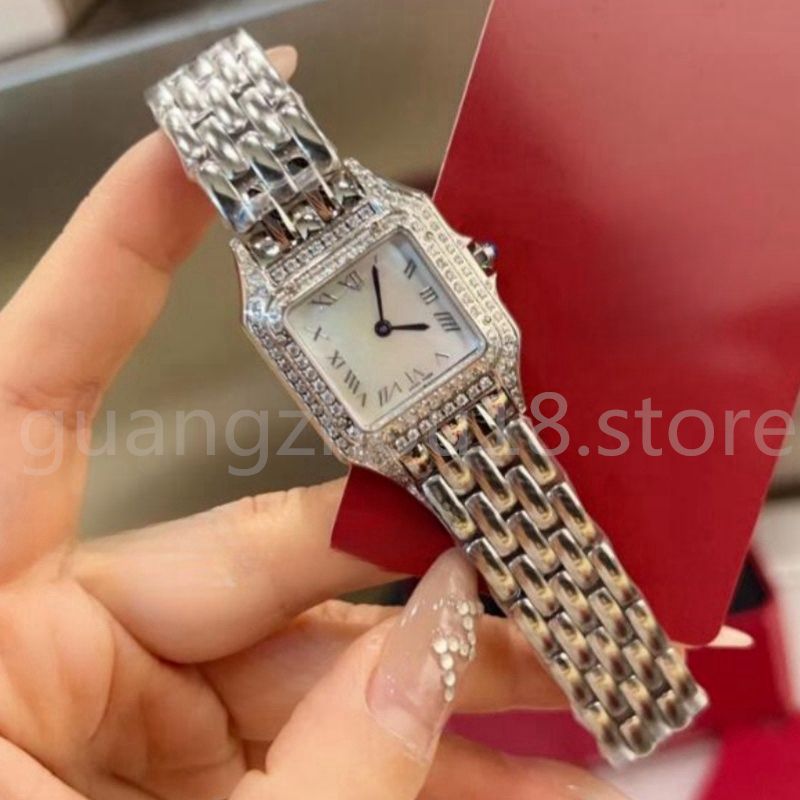 #16 27x37mm-Silver Strap with Diamond