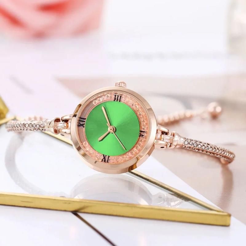 Rose gold- green