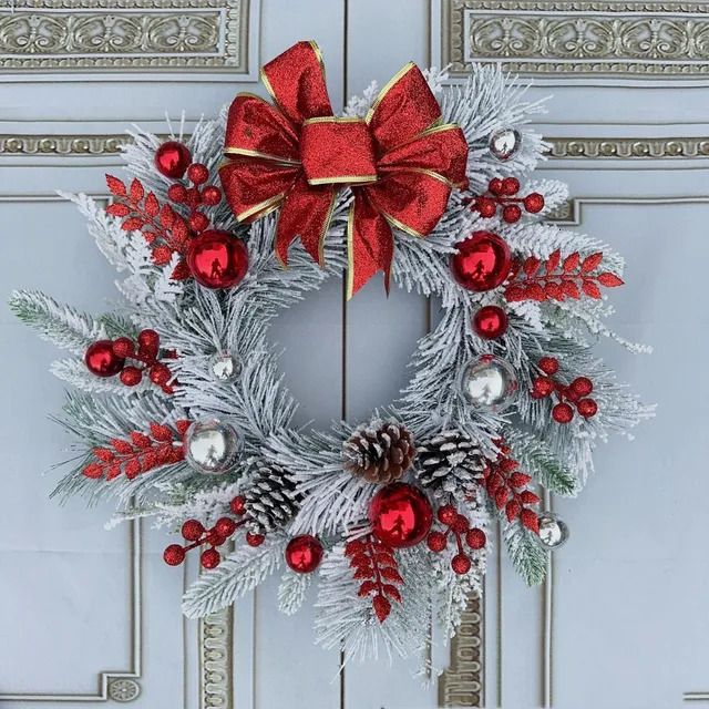 Red-45cm Wreath