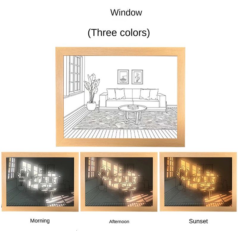 Inside the Window-18x24cm-Three Color