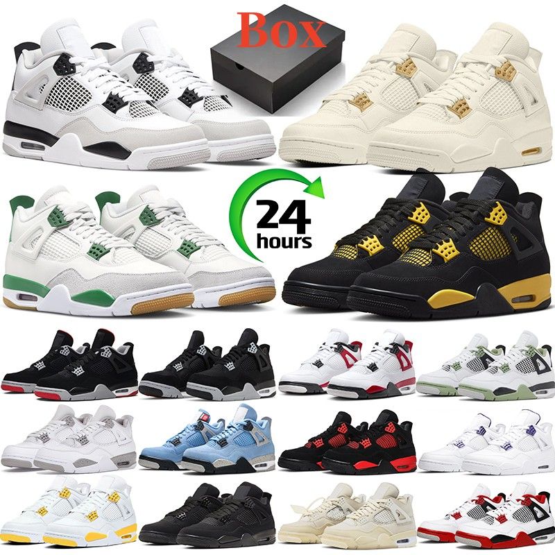 Military Black Cat 4 Basketball Shoes Outdoor Pine Green Mens 4s Canvas Red  Thunder Yellow Sail White Oreo Women Mens Sneakers Sports Trainers Size 5.5  13 From Dropshipping_shop, $19.3